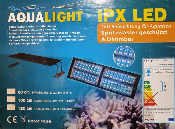 IPX120 LED Meerwasserleuchte dimmbar 87Watt