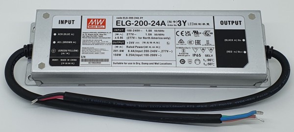 LED ballast DC24V 8,45A MeanWell ELG-200-24A-3Y