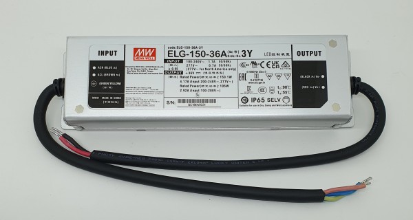 LED ballast DC36V 4,17A MeanWell ELG-150-36A-3Y