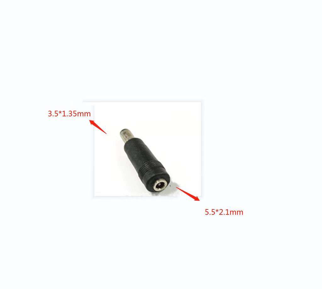 Aansluitblok 2-pin DC-stekker - Ingang: DC 5.5 x 2.1 mm male Uitgang: 2-polige klemmenblok