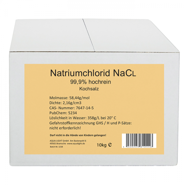 Natriumchlorid 10kg hochrein >99,9%
