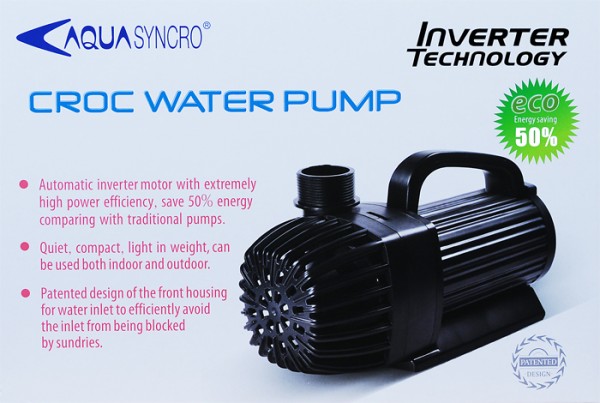 CROC pump 10.000 l/h, hmax = 4,2m - 88Watt