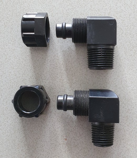 Hose connector, plastic