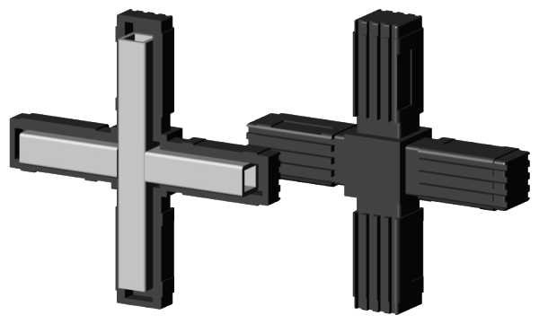 Alu-Stecksystem - Kreuz-Stück 6435